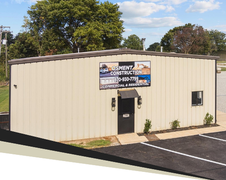 front of building