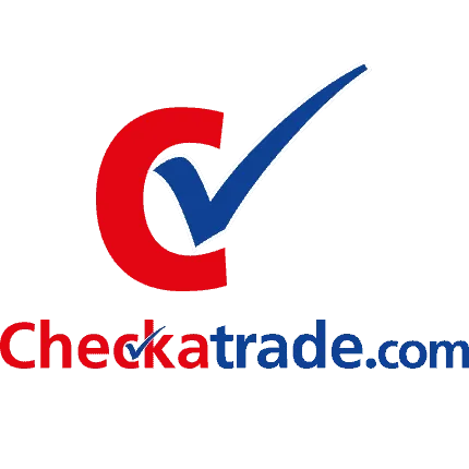 The checkatrade.com logo has a blue check mark on it