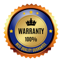 A warranty 100 % best quality guarantee seal