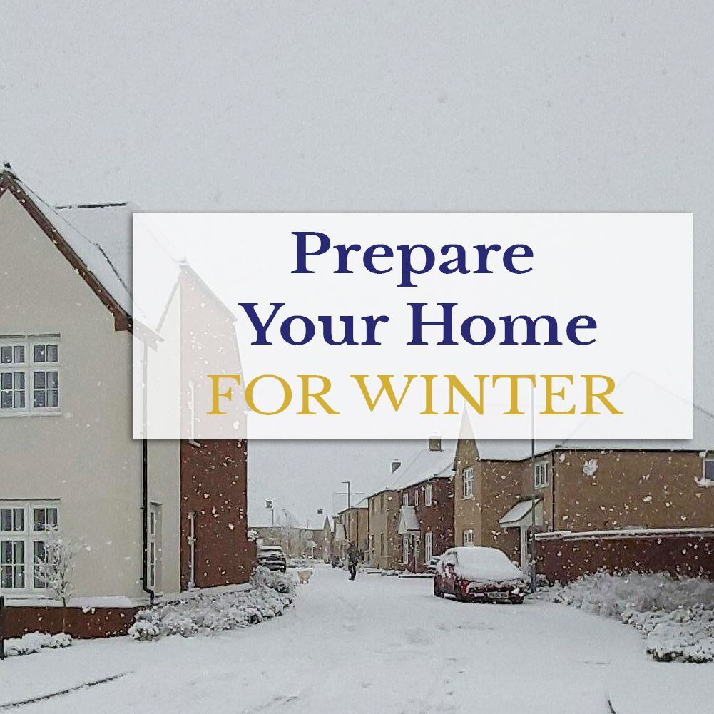 A sign that says prepare your home for winter
