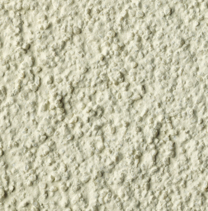 A close up of a external render insulation