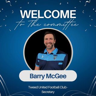 A welcome to the committee poster for Barry McGee.