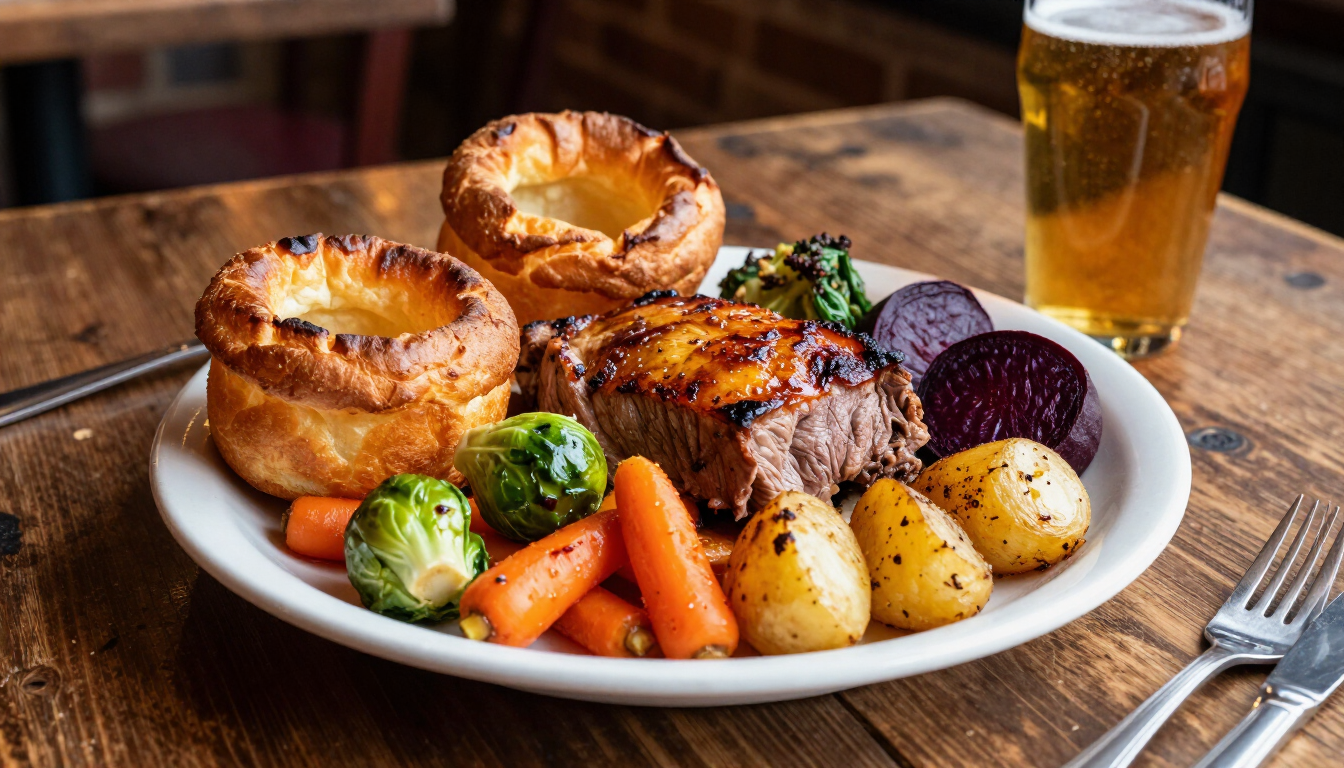 Sunday Roast Menu at The Bush Inn, St Hilary, Cowbridge