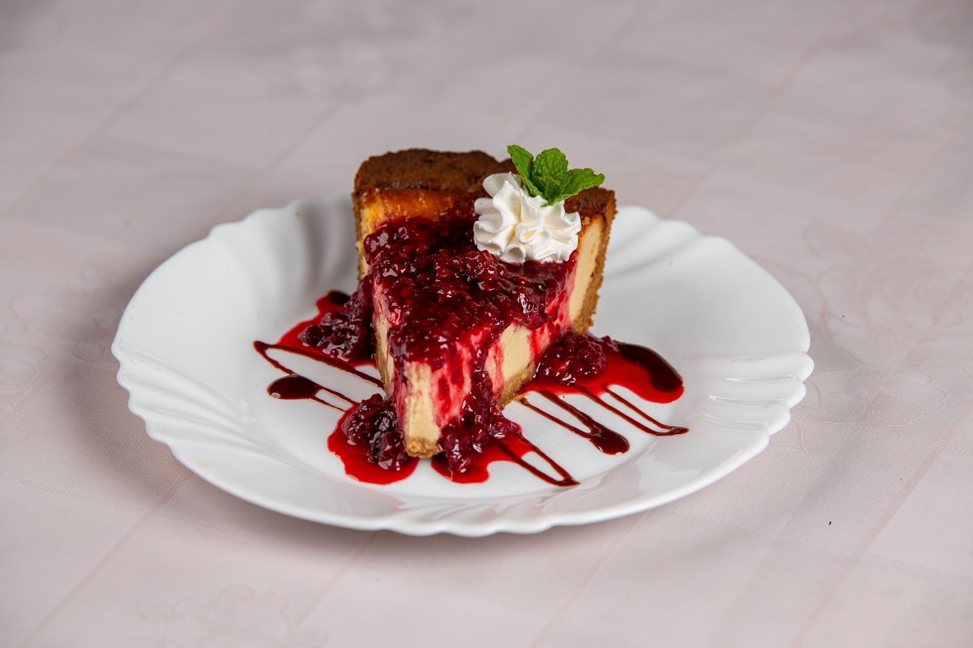 Dessert menu at The Bush Inn, St Hilary, Cowbridge