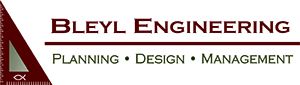 Logo for BLEYL ENGINEERING, Planning, Design, Management. Includes a stylized sailboat graphic.