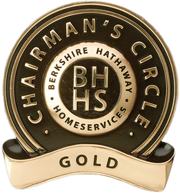 Chairman's Circle award in gold. Features Berkshire Hathaway HomeServices logo.