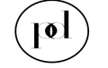 A black and white logo with the letter p in a circle.