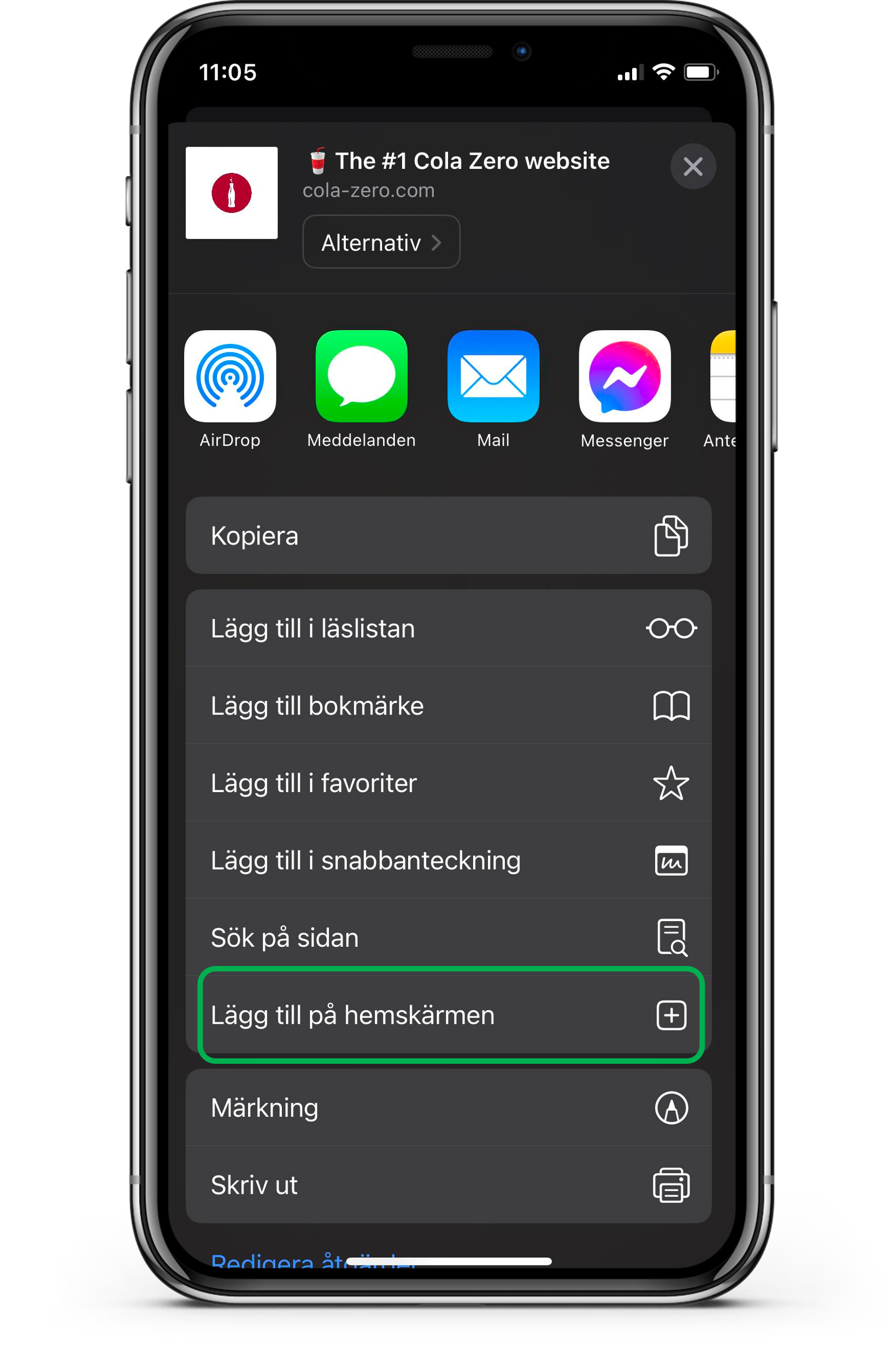 Add-to-Home-Screen-Android_like-an-app_Description-for-you-with-ex-Samsung-Galaxy-or-Huawei-P30-Pro_Step-2_Cola-Zero.com