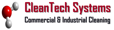 Logo: CleanTech Systems with water molecule graphic and tagline
