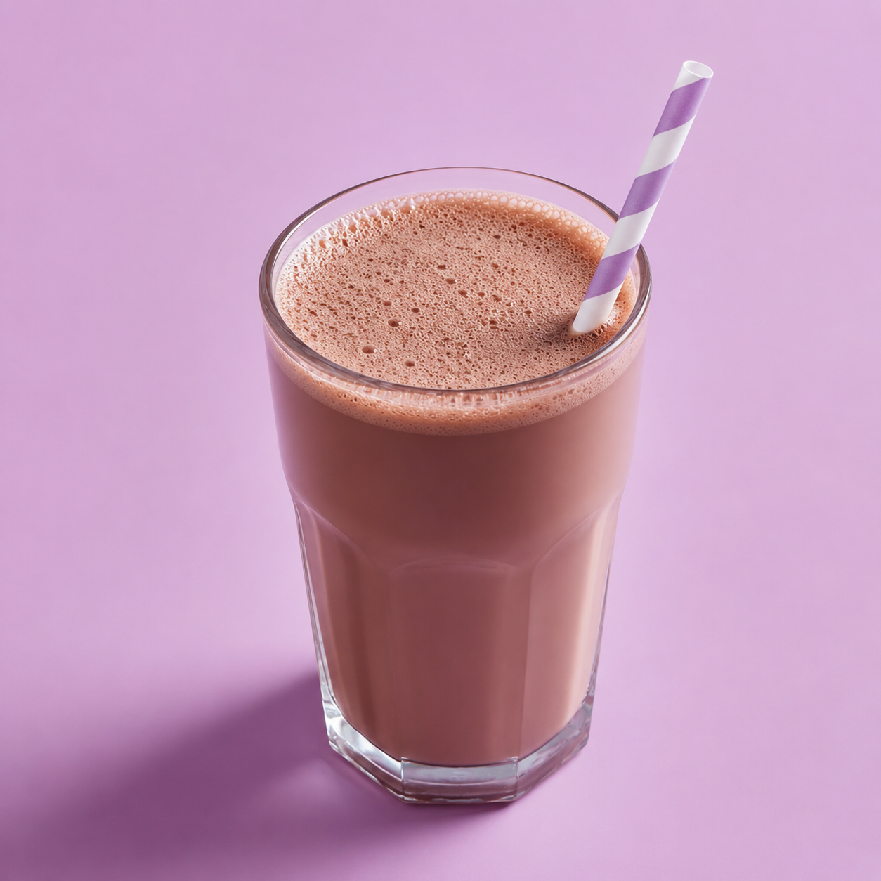 Chocolate protein drink made with yeast protein