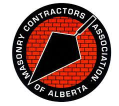Madisonry Contractors Association of Alberta logo with red brick circle and trowel icon