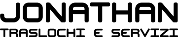 Logo con la scritta “JONATHAN TRASLOCHI E SERVIZI” in nero su sfondo bianco.