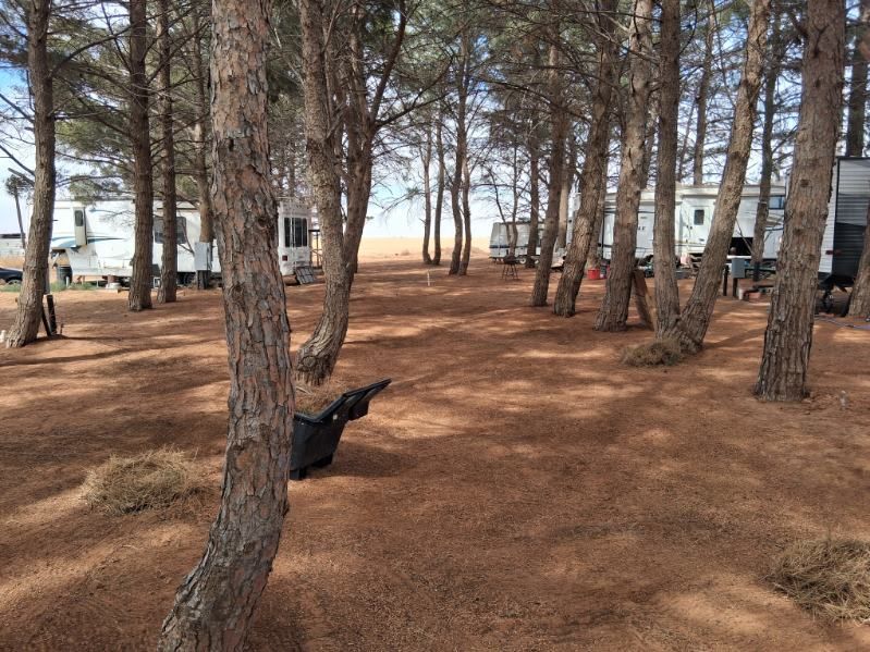 RV park grounds near US 87 in Lamesa, Texas