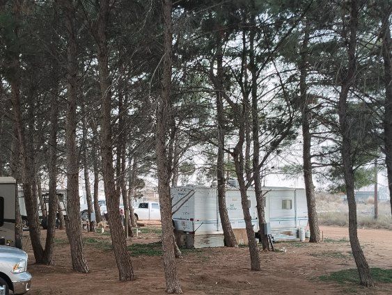 RV park grounds near US 87 in Lamesa, Texas