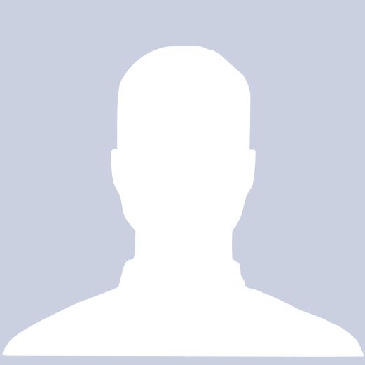 Silhouette of a person with a blank face and shoulders against a light blue background.