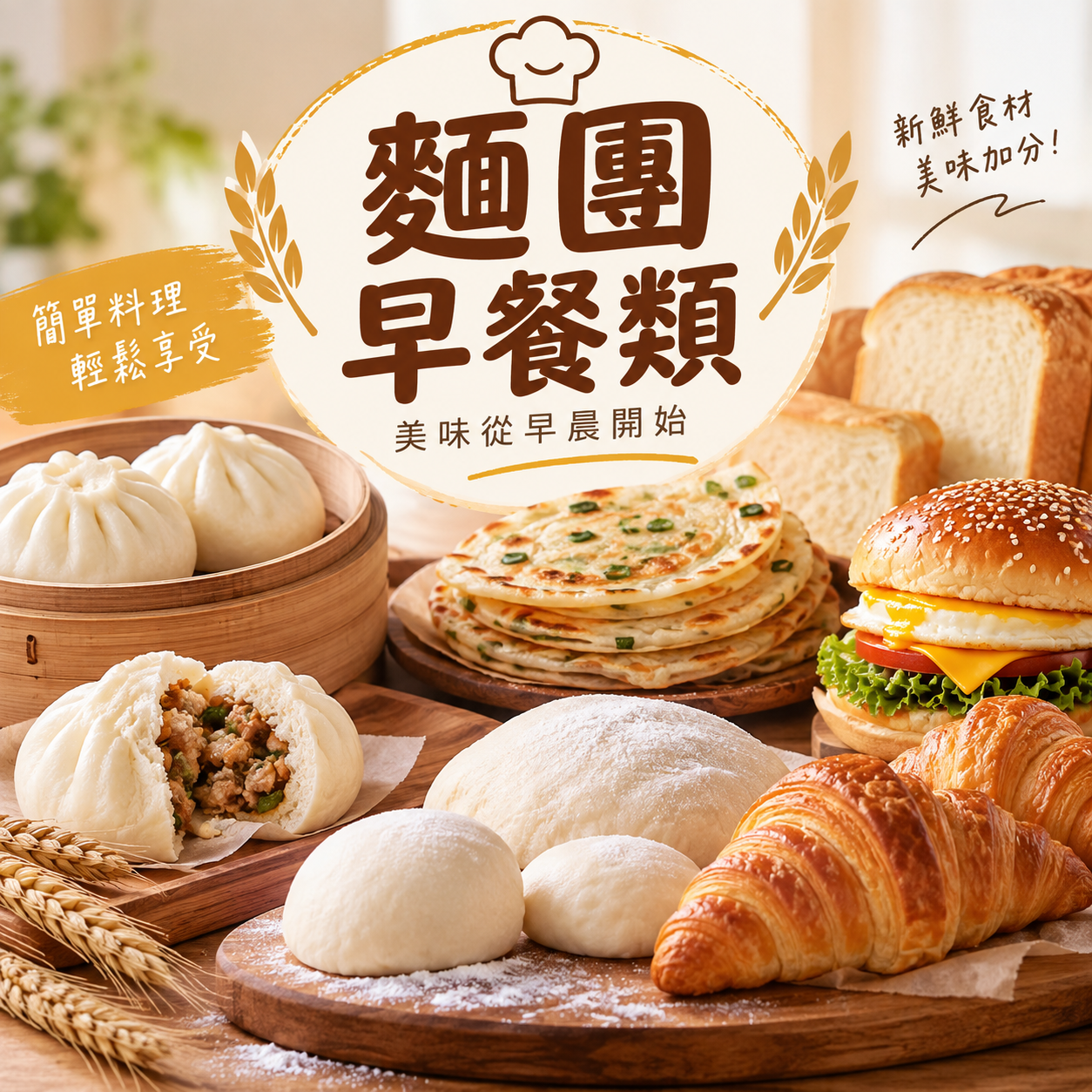 麵糰、早餐區
