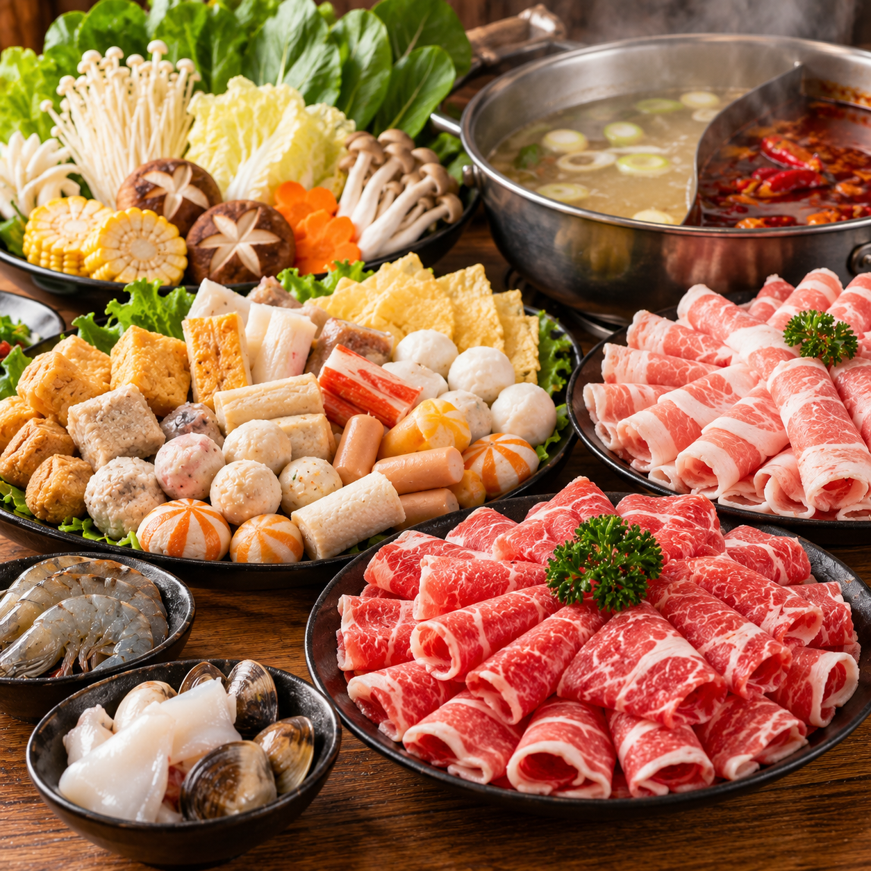 火鍋料、火鍋肉片區