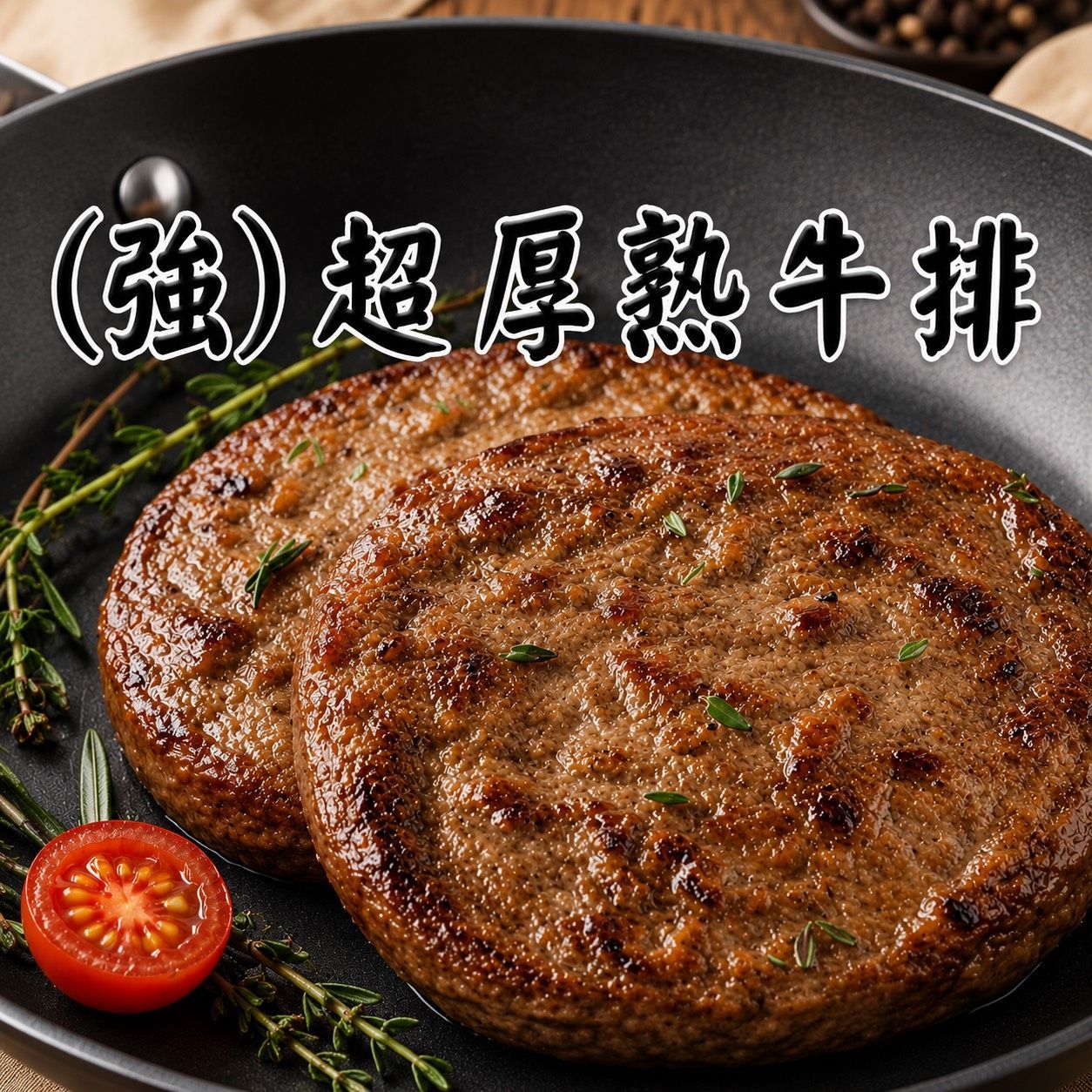 [大龍粥]超厚熟牛排(3片/1包)