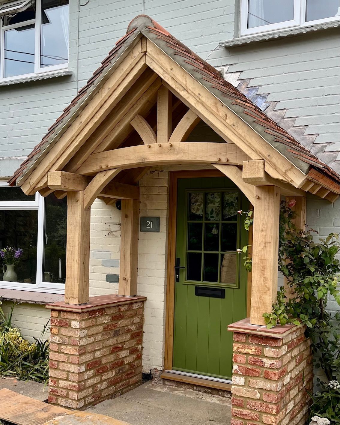 The English Porch Company Yeovil Green Oak Porch