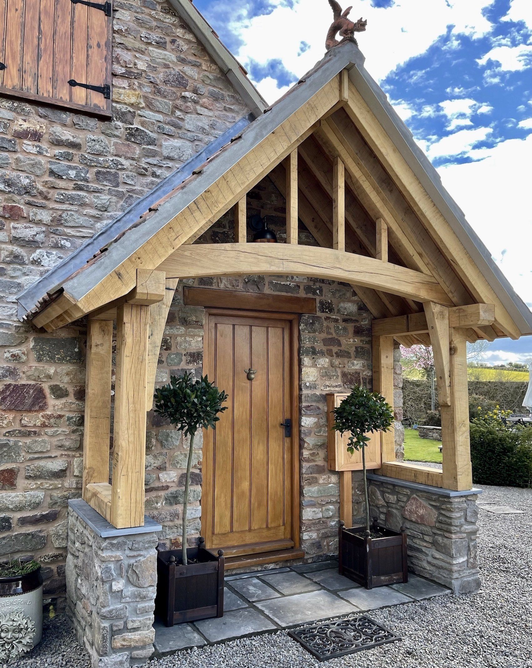 The English Porch Company Green Oak Porch