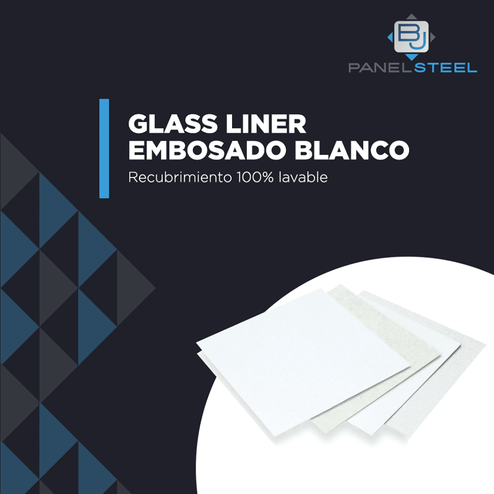 BJ PANEL STEEL - Glass Liner Embosado Blanco BJ PANEL STEEL - Glass Liner Embosado Blanco