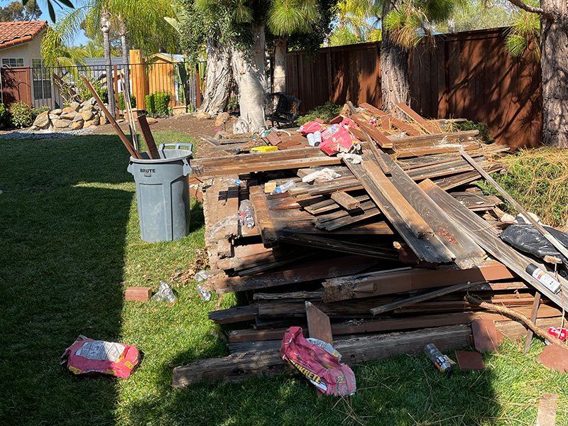 property cleanups, cleanouts, residential and commercial junk removal services at affordable rates in chula vista, pick and dump