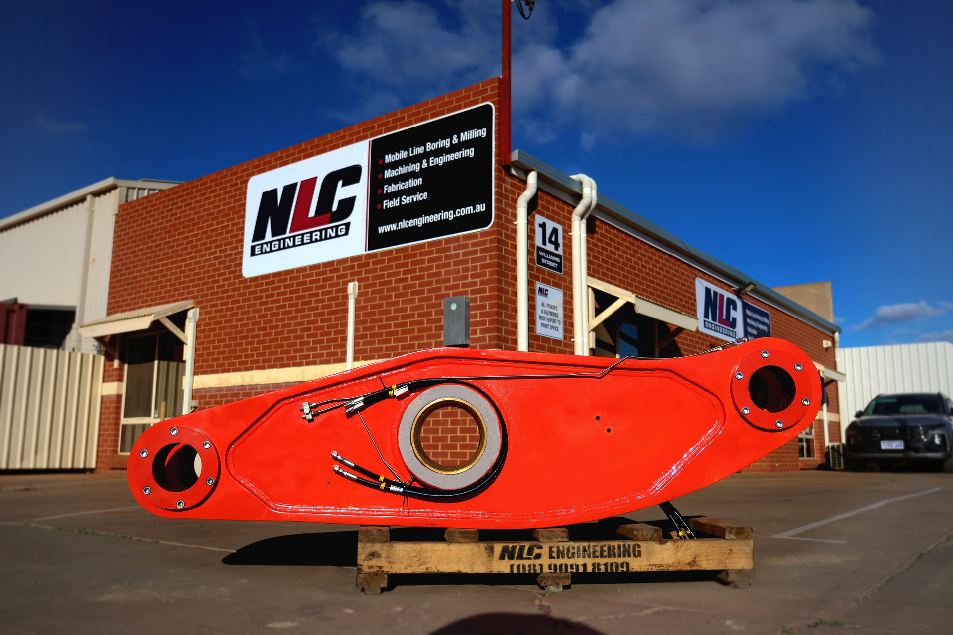 Man Looking Taking Good Care of the Fabricated Part - Kalgoorlie, WA - NLC Engineering Man Looking Taking Good Care of the Fabricated Part - Kalgoorlie, WA - NLC Engineering