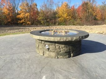 Stacked Stone Fire Pit