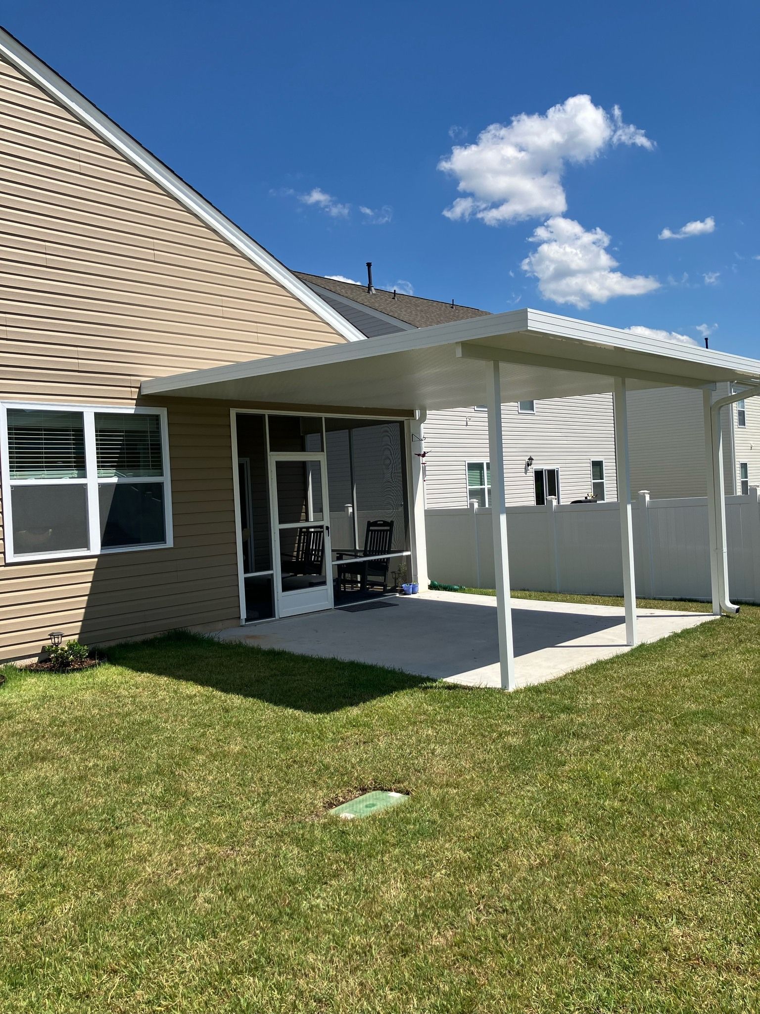 Black Steel Patio Cover — Greenville, SC — Greenville Aluminum