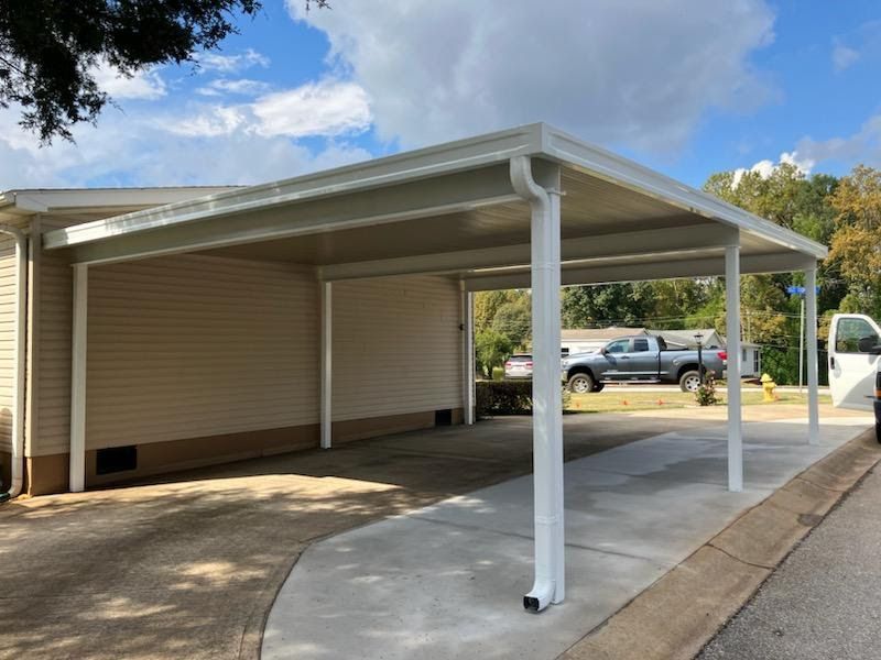 New Carport — Greenville, SC — Greenville Aluminum