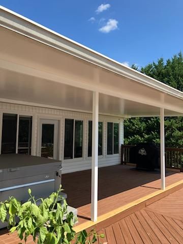 Black Steel Patio Cover — Greenville, SC — Greenville Aluminum