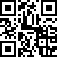 Ein schwarz-weißer QR-Code auf weißem Hintergrund.