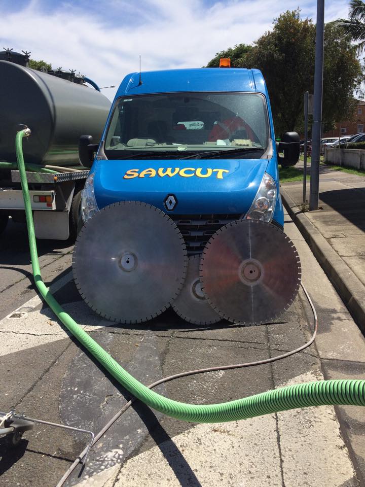 Service Van And Different Concrete Cutter Blade — Concrete Cutters In Port Macquarie, NSW