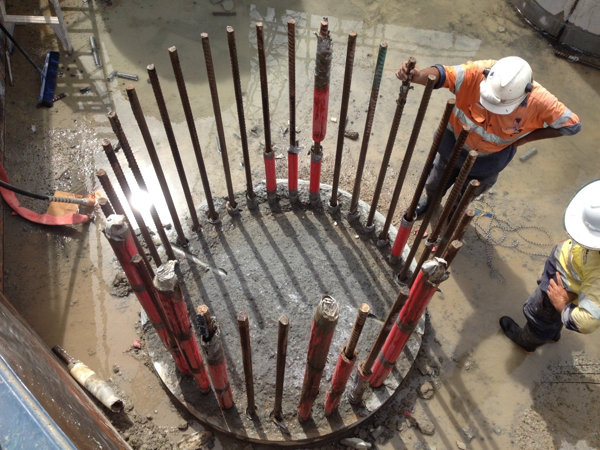 Two Workers Splitting Concrete — Concrete Cutters In Port Macquarie, NSW