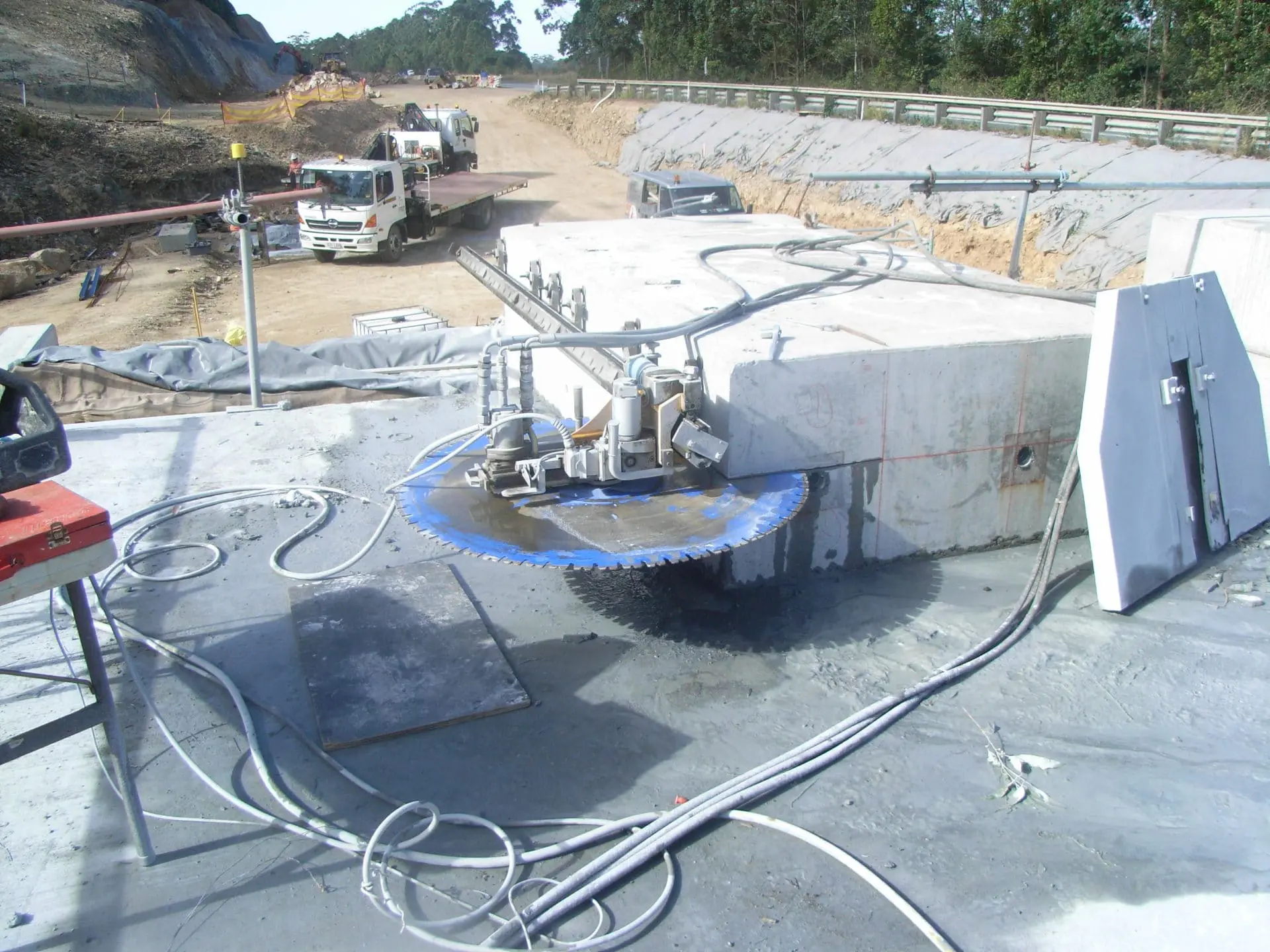 Sawing into a Concrete Wall — Concrete Cutters In Port Macquarie, NSW