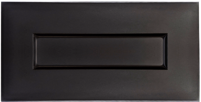 One-Piece Shaker Style Option With Black Finish
