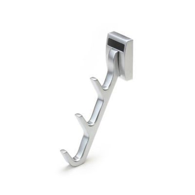 Matte Aluminum Color Option For Waterfall Hook Organizer