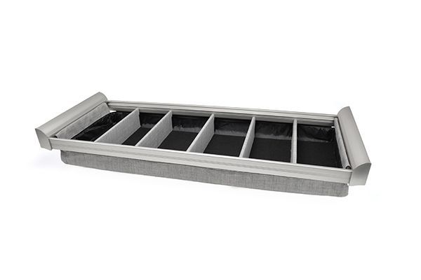 Matte Aluminum Color Option For Lingerie Drawer Organizer