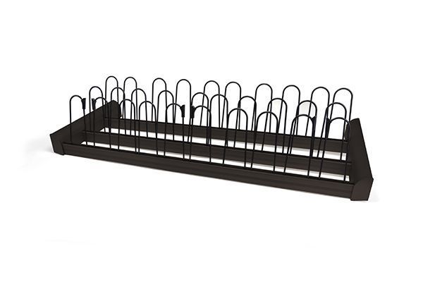 Matte Black Color Option For Shoe Organizer