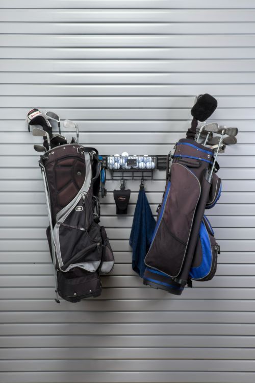 Golf Equipment Holder Slatwall Organizer Accessory Option