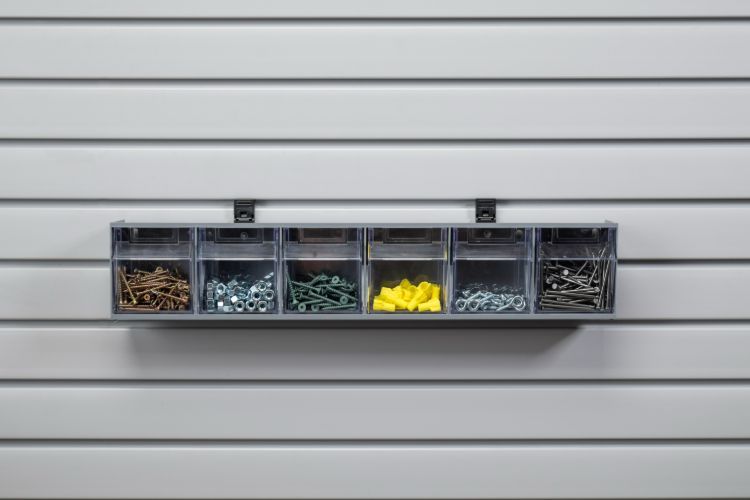 6 Inch Tilt Bin Slatwall Organizer Accessory Option