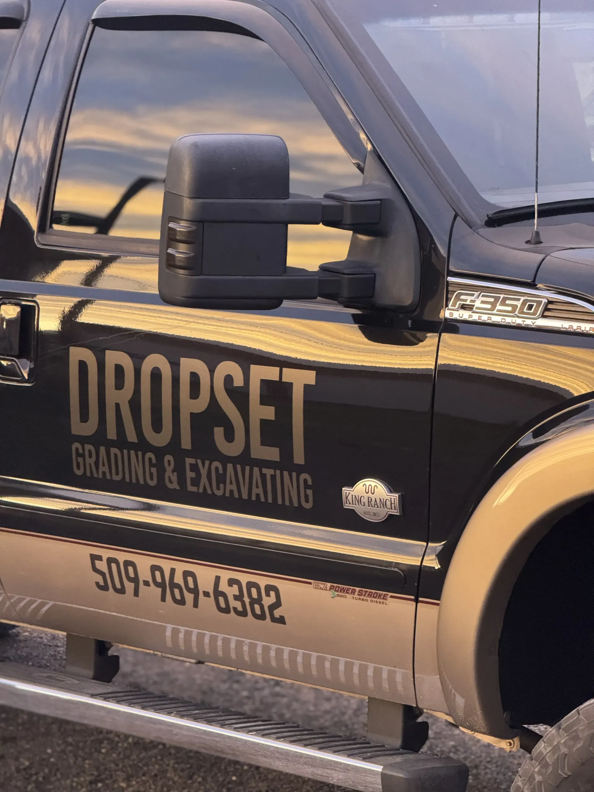 Black pickup truck with