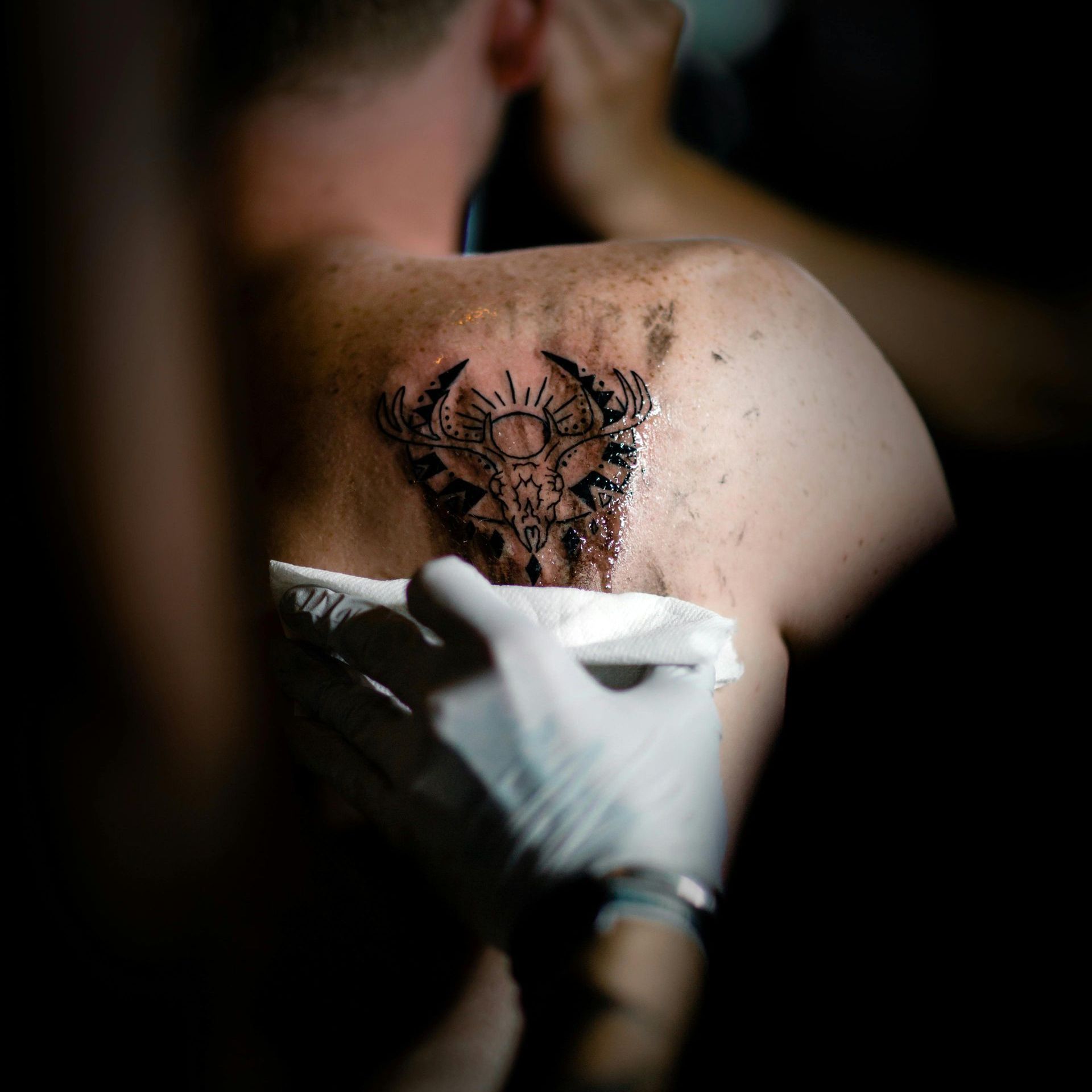 Tattoo aftercare products for healing and long term tattoo care at Black Rhino Tattoos Las Vegas