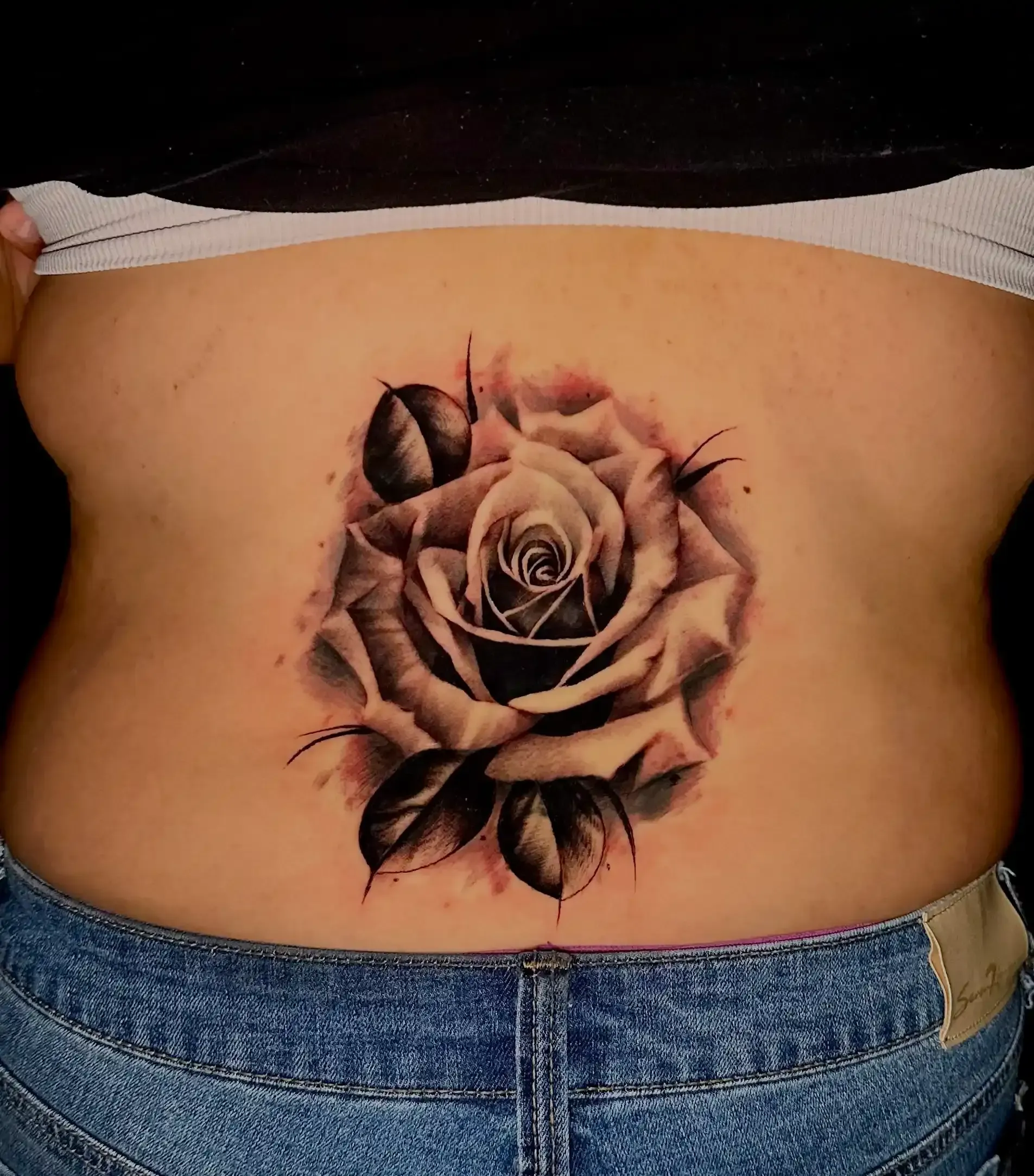 rose tattoo by Nessa