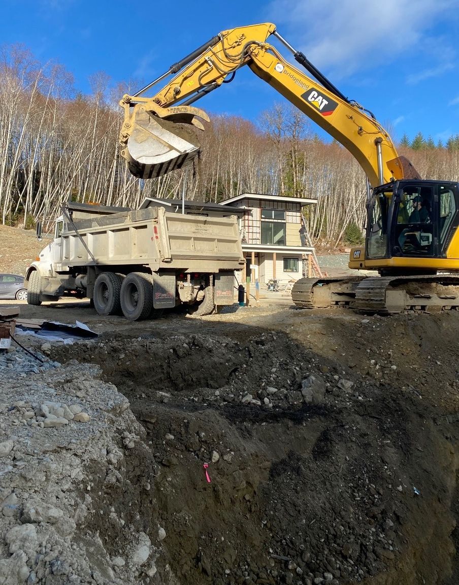 Langford Excavating a Foundation