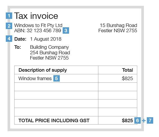 Sample Tax Invoice