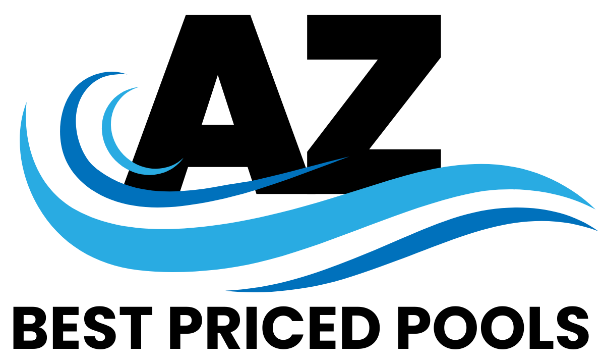 Logo for AZ Best Priced Pools: Black