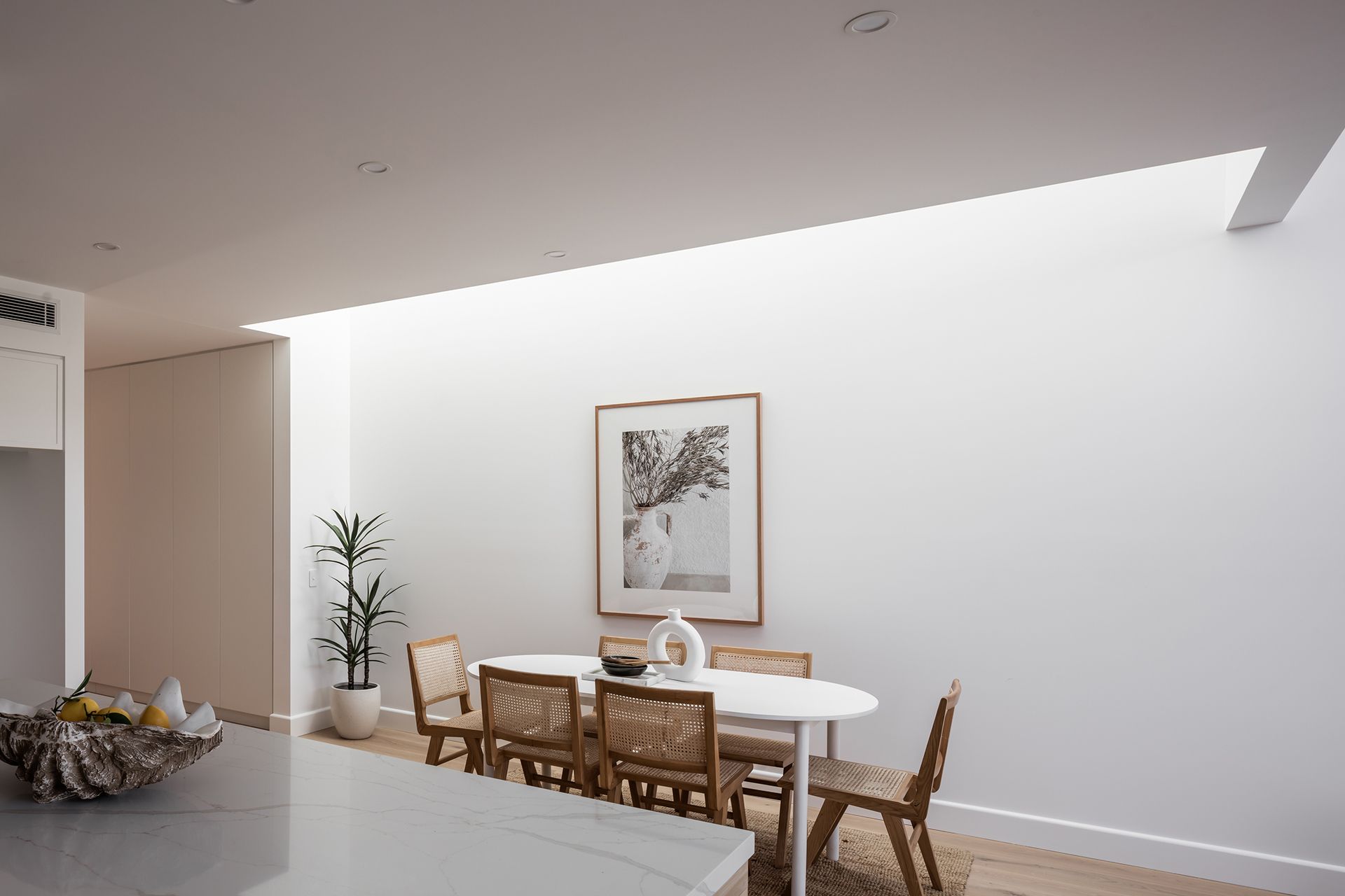 Dining area view from the kitchen.