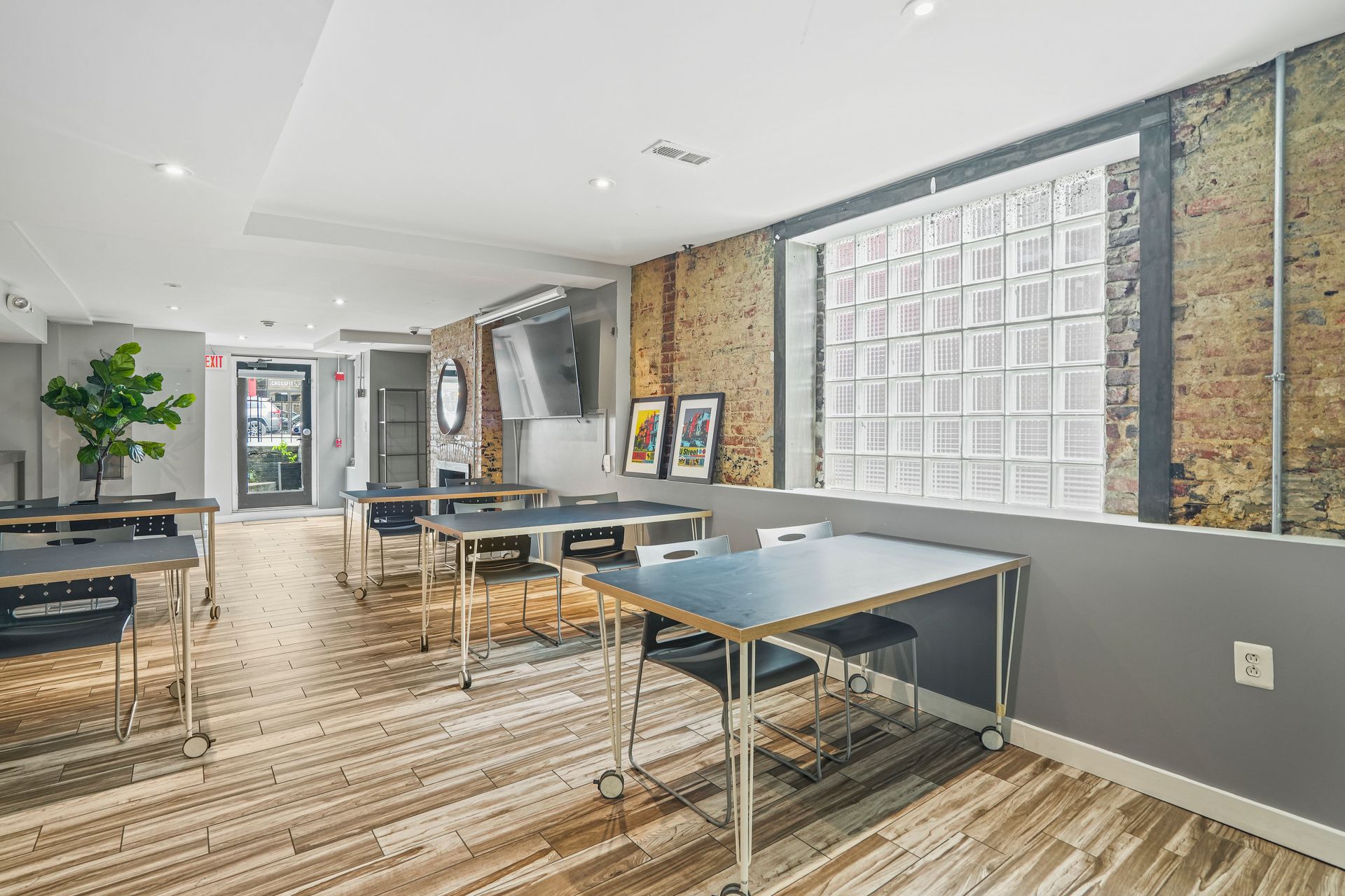 Large open office and event space with natural light