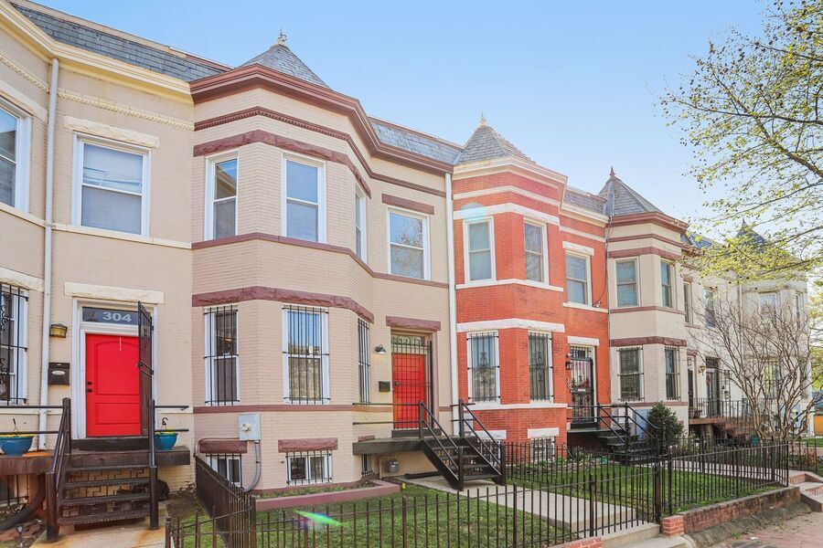 Historic brick row home in Washington DC managed by Nest DC property management